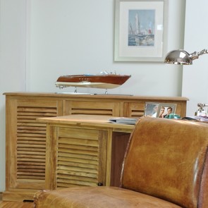 Sideboard Lamelle aus Massivholz Teak