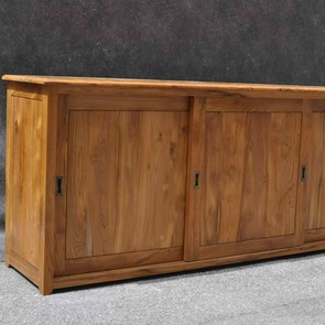 Sideboard mit Schiebetüren aus Teak