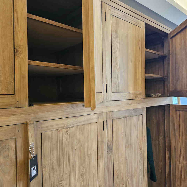 Kleiderschrank Professore aus Teak Massivholz