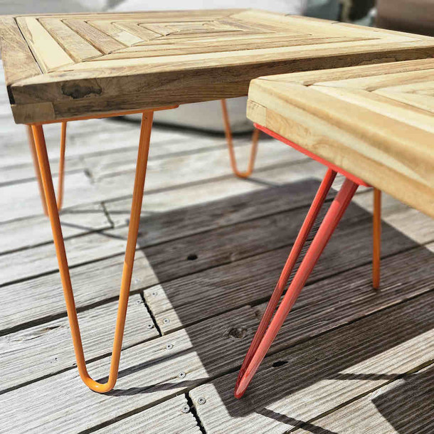 Beistelltisch Balkonien aus Teak Massivholz