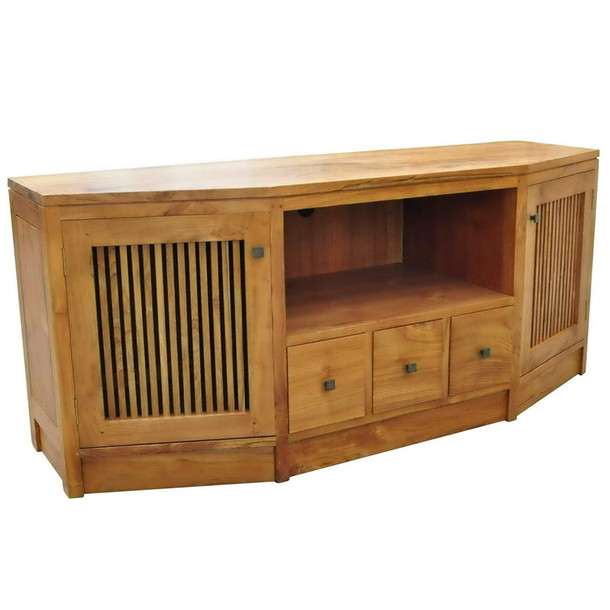 Mediaboard Sideboard Pasing aus Teak Massivholz