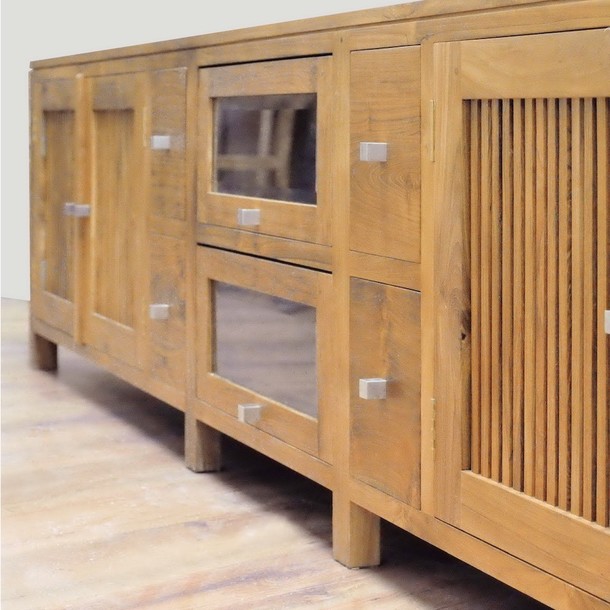 Sideboard Cancun aus Teak Massivholz