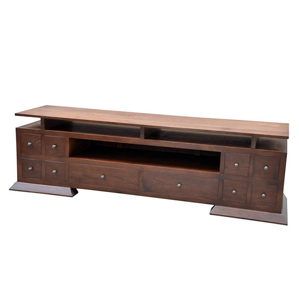 Multimedia Sideboard Japan aus Teak massiv