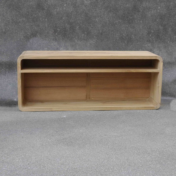 Media Rack Finn aus Teak Massivholz