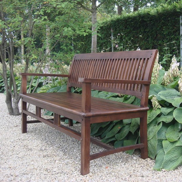 Teak massiv Gartenbank Lasem