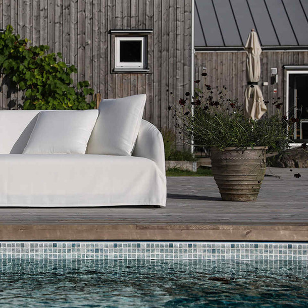 Detailansicht Outdoor Sofa Dahlia mit abnehmbarer Husse