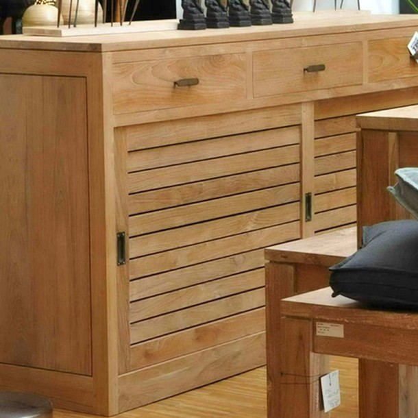 Teak massiv Waschtisch Capri auch als Massivholz - Sideboard moeglich im mediterranen Style, Badezimmer Teak massiv Moebel fuer Wohnen ein wie im Urlaub, Waschtisch oder Sideboard aus Teak Masssivholz in bester Schreiner Qualitaet, Massmoebel Muenchen Design und Manufaktur