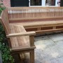 Massive Teak Eckbank Lasem