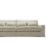 Sofa New York in zwei verschiednen Groessen, mit wunderbarem Stoff in Natur fuer ein mediterranes Feeling, Sofas fuer jedes Ambiente, Made in Europe, bester Sitzkomfort, Moebel Kolonie Muenchen