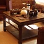 Wunderbarer Massivholz Couchtisch aus Edelholz Teak im Ming Stil, Teak massiv Couchtisch mit einem Ablagefach unten,